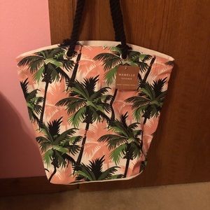 Palm tree tote bag